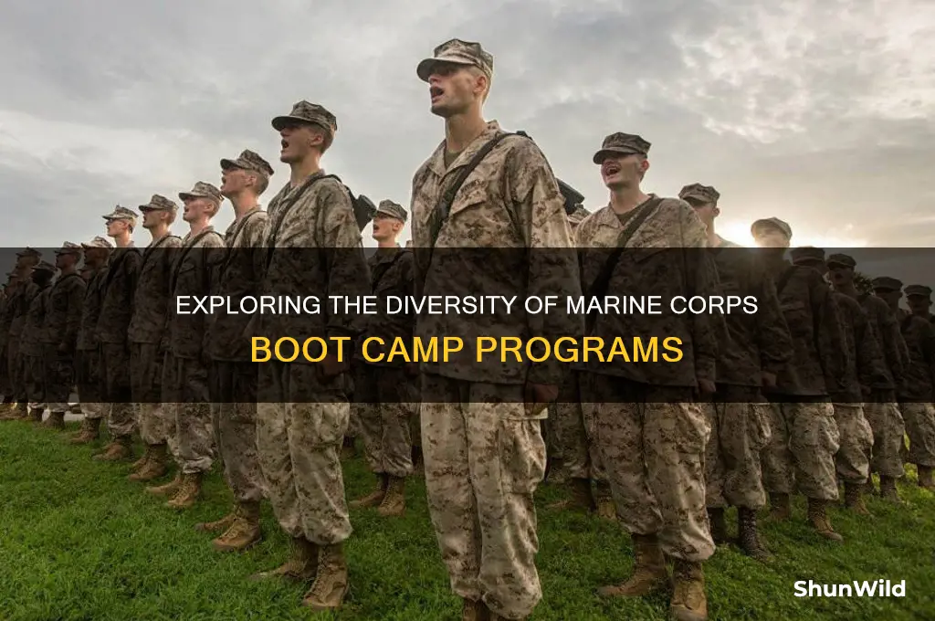 does the marines have different types of boot camps