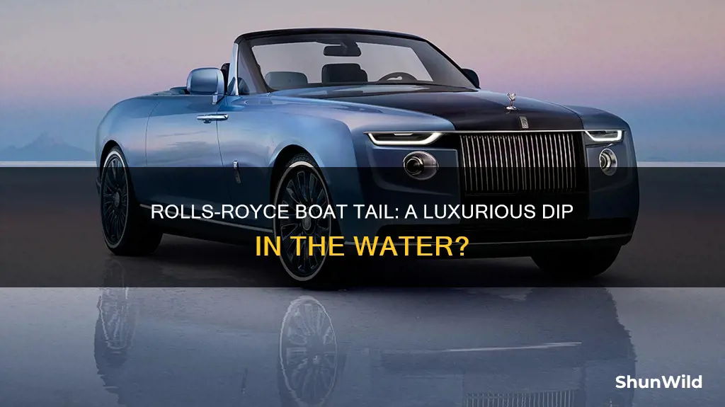 does the rolls royce boat tail go in water