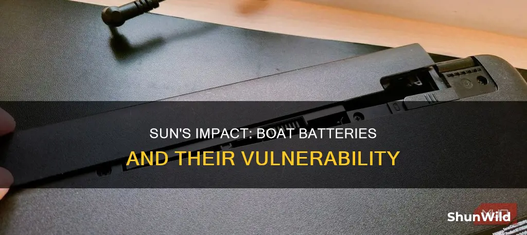 does the sun damage boat batteries