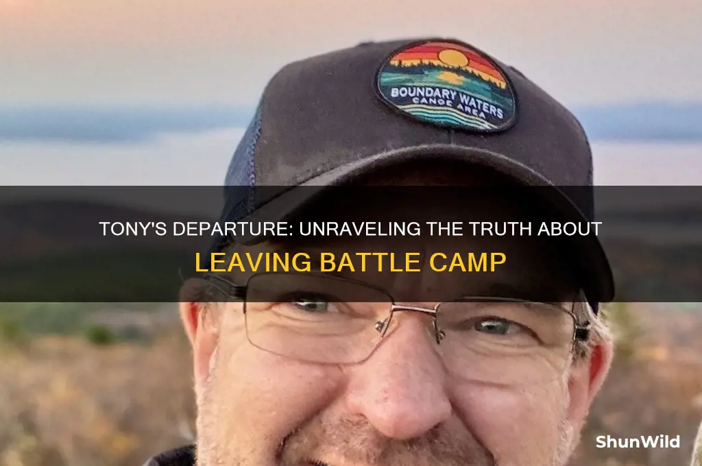 does tony leave battle camp