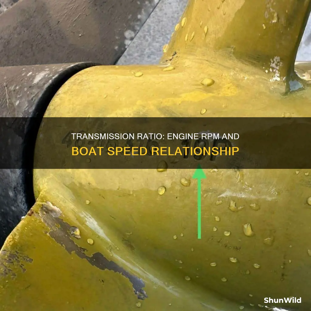 does transmission ratio effect engine rpm and boat speed thehulltruth