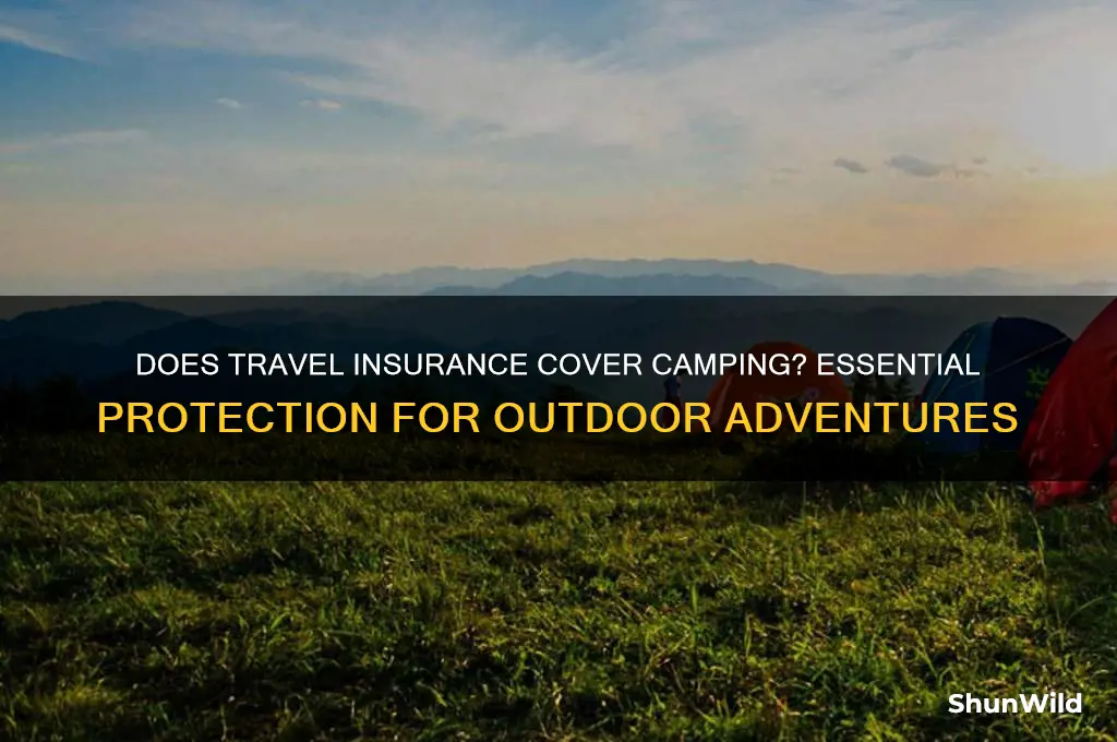 does travel insurance cover camping