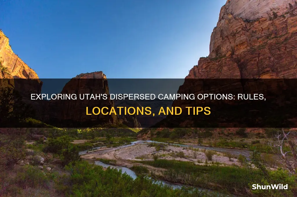 does utah have dispersed camping
