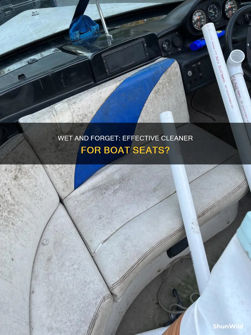 does wet and forget work on boat seats