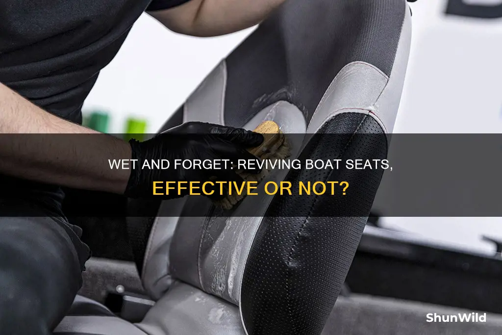 does wet and forget work on boat seats