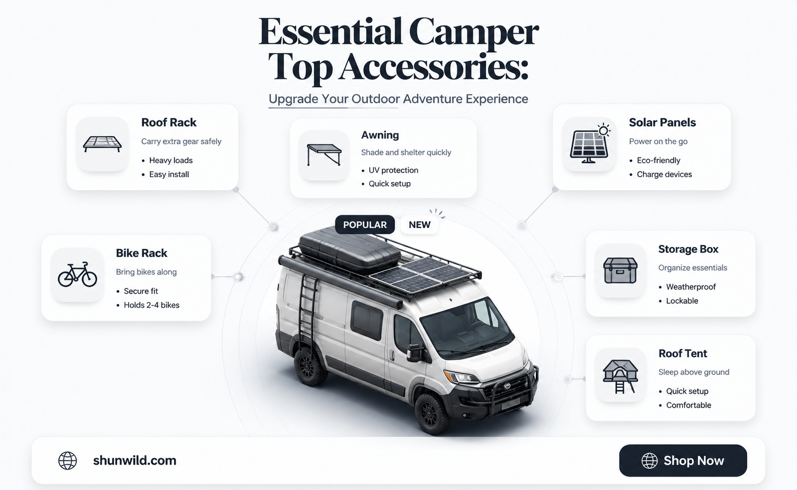 are camper top accessories