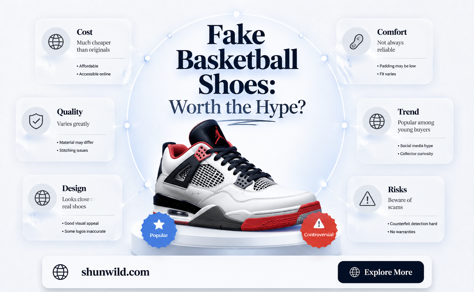are fake basketball shoes good