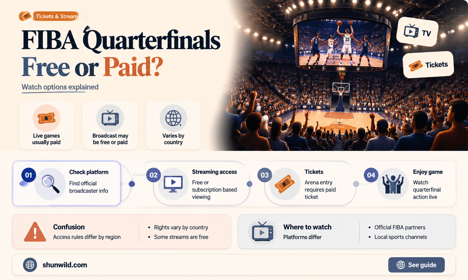 are fiba basketball quarterfinals free