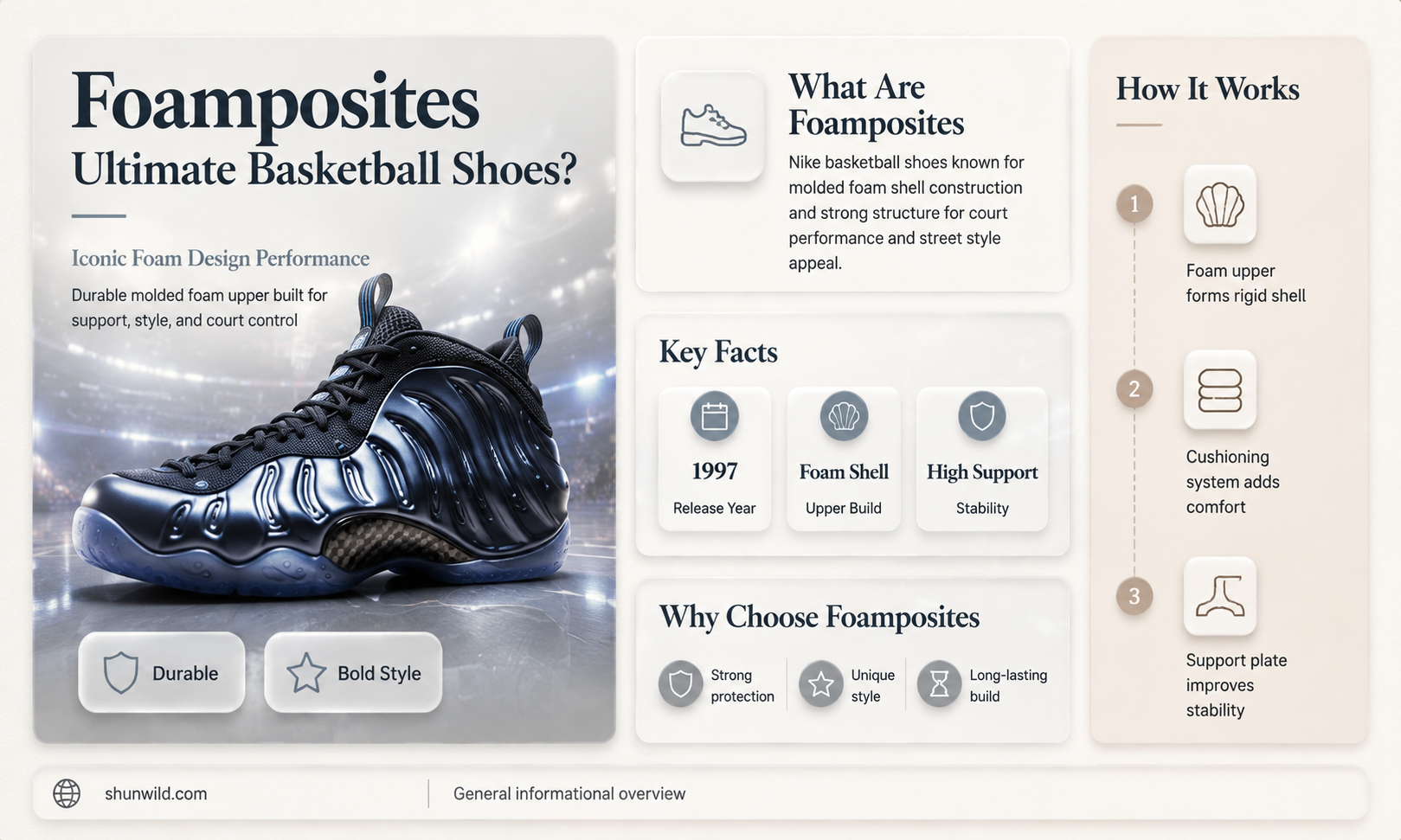 are foamposites basketball shoes