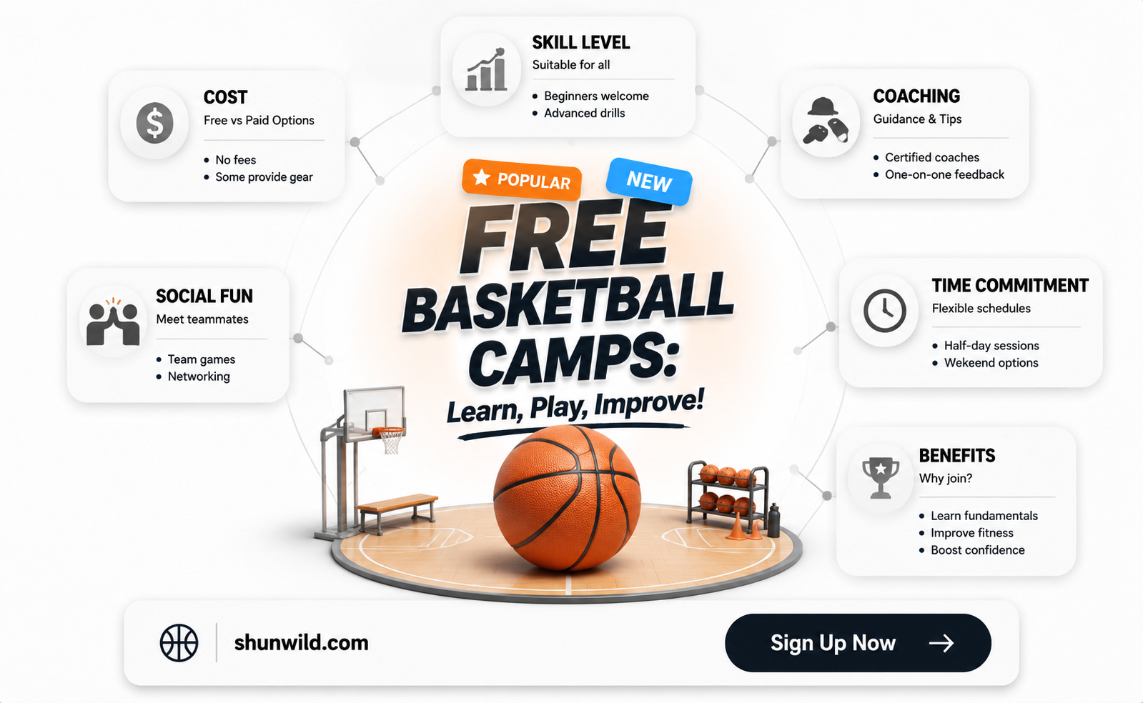 are basketball camps for free