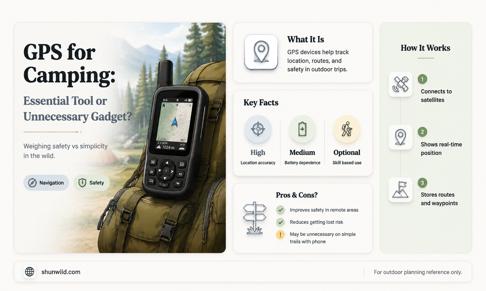 are gps good for camping