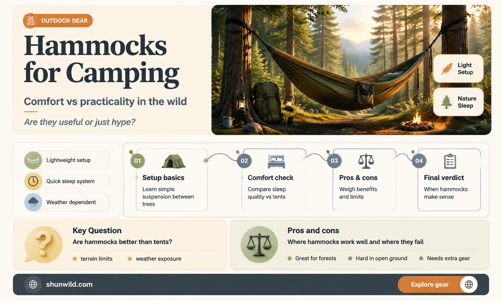 are hammocks good for camping