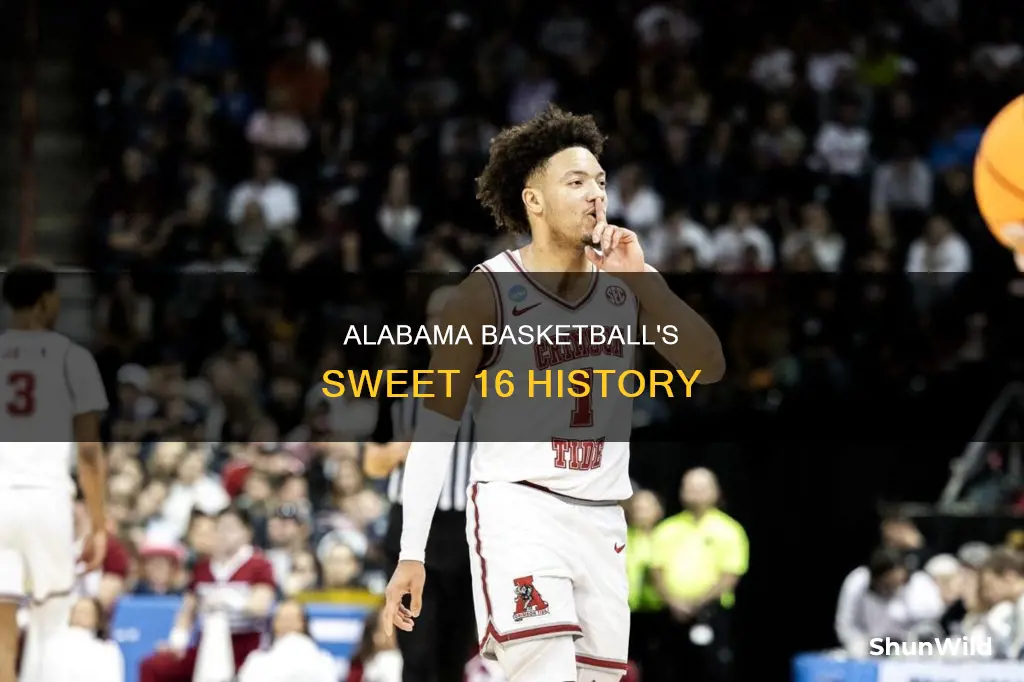 has alabama basketball ever made sweet 16