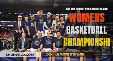 Which Schools Won Both Basketball Championships?
