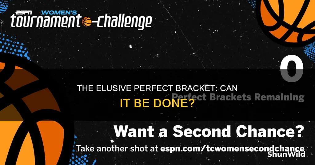 has anyone ever had a perfect basketball bracket