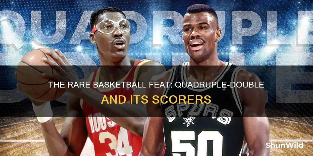 has anyone ever scored a quadruple double in basketball