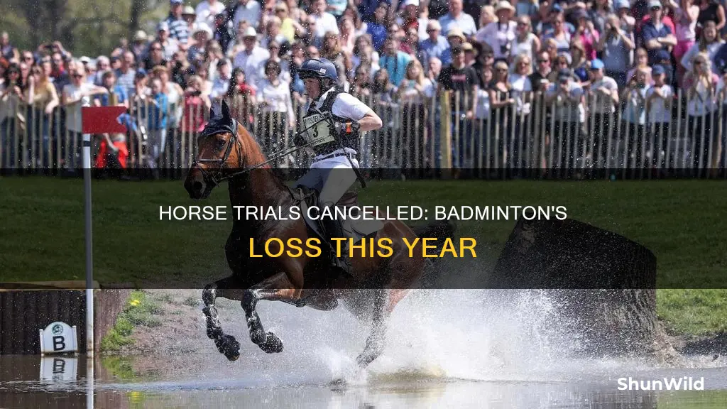 has badminton horse trials been cancelled