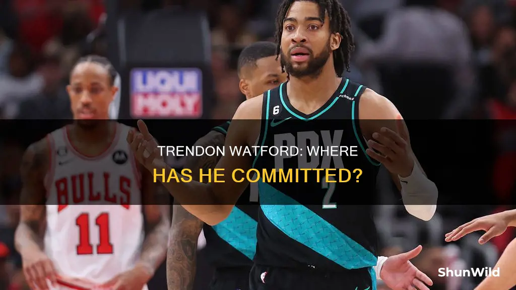 has basketball star trendon watford commited to anyone