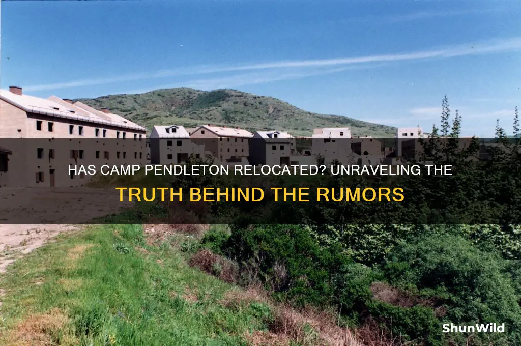 has camp pendleton moved