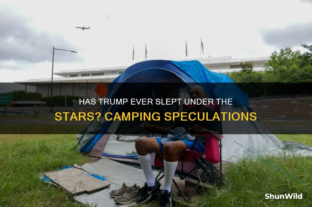 has trump ever been camping
