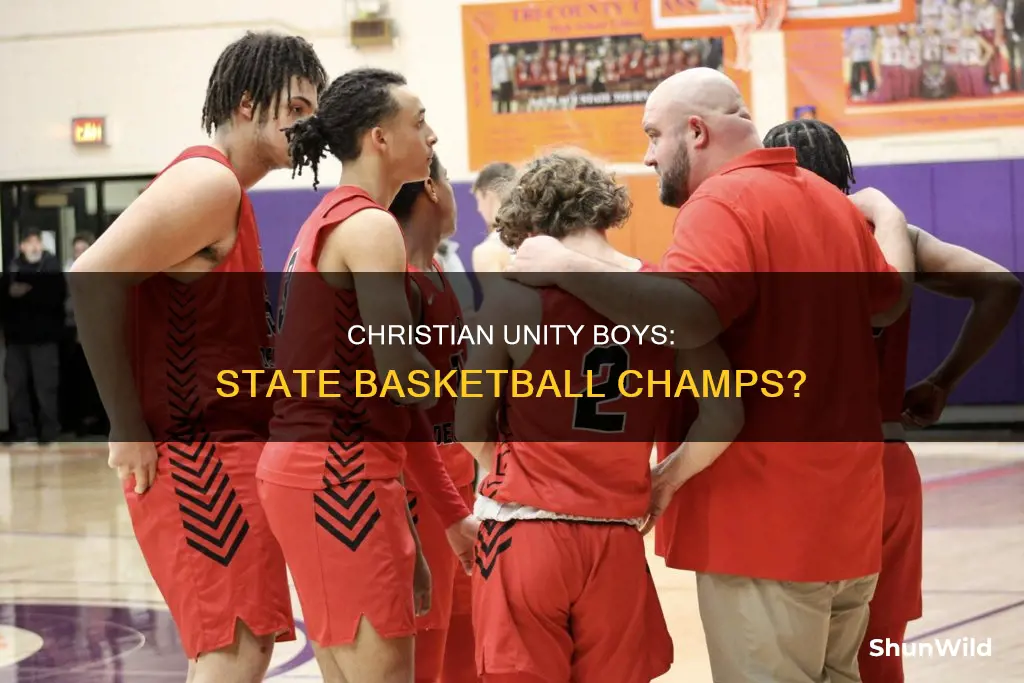 has unity christian won a boys basketball state champ