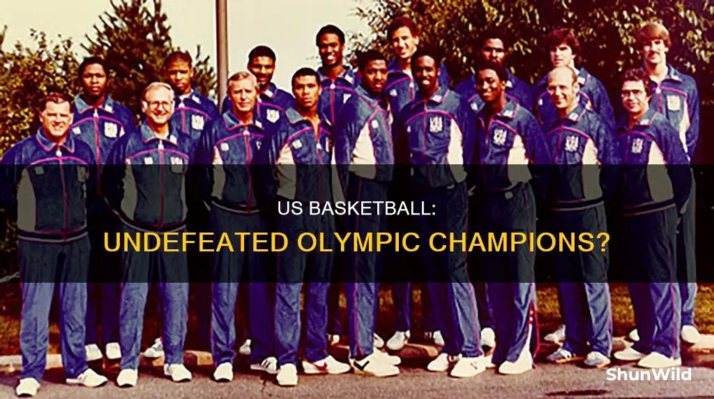 has us basketball went undefeated in the olympics