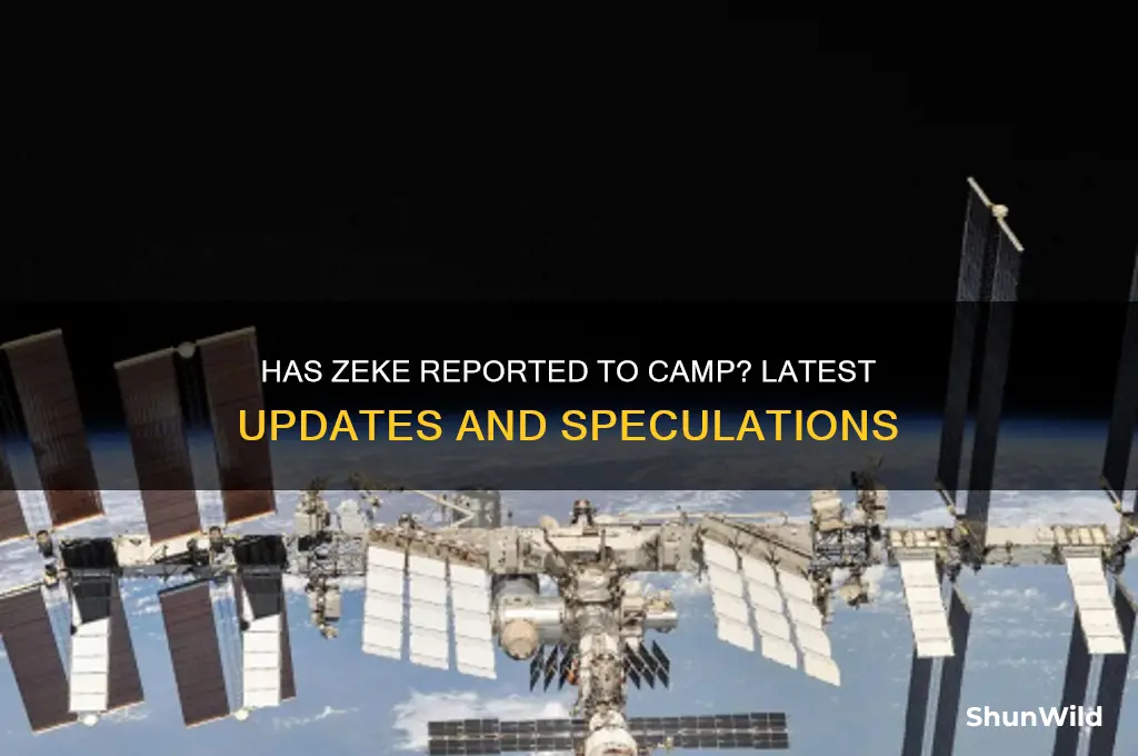 has zeke reported to camp
