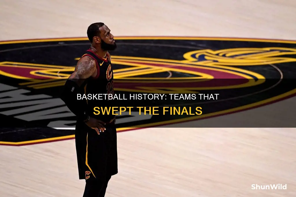 have any in tean basketball history sweep thefinals