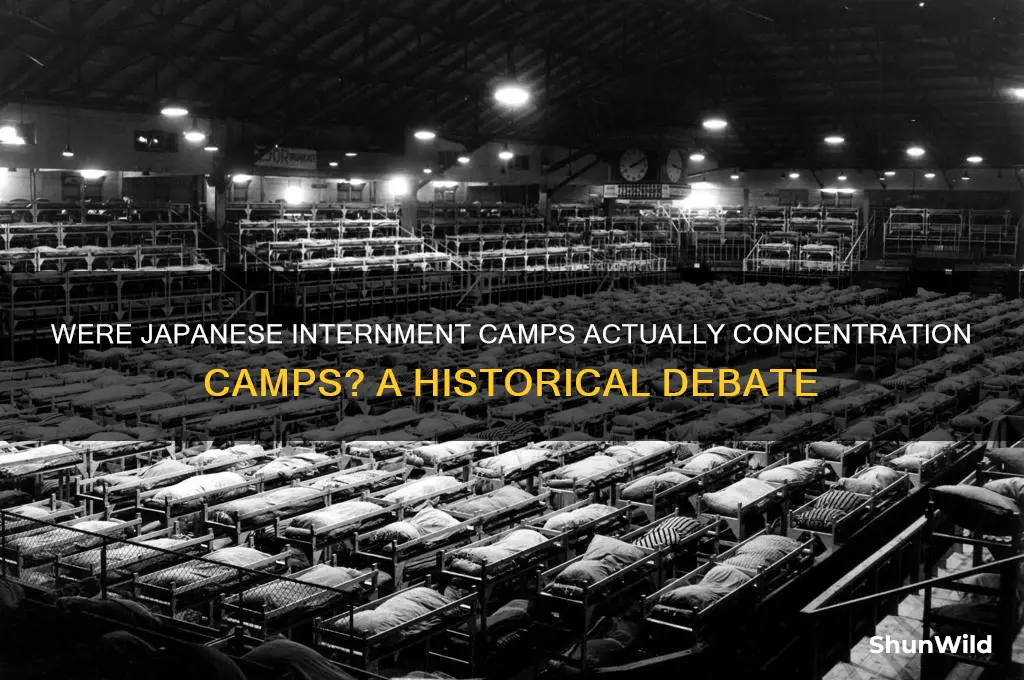 have the japanese internment camps been called concentration camps