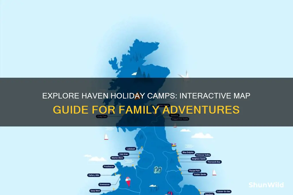 haven holiday camps map