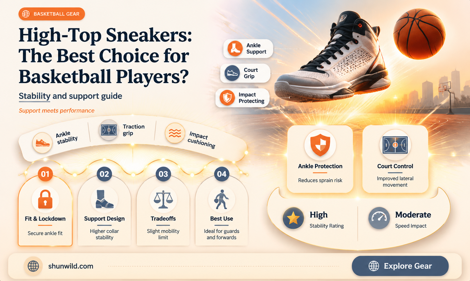 are high tops sneakers good for basketball