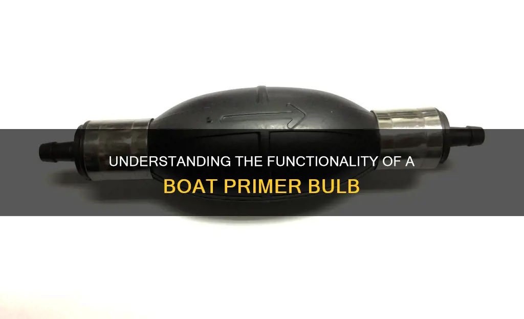 how a boat primer bulb works