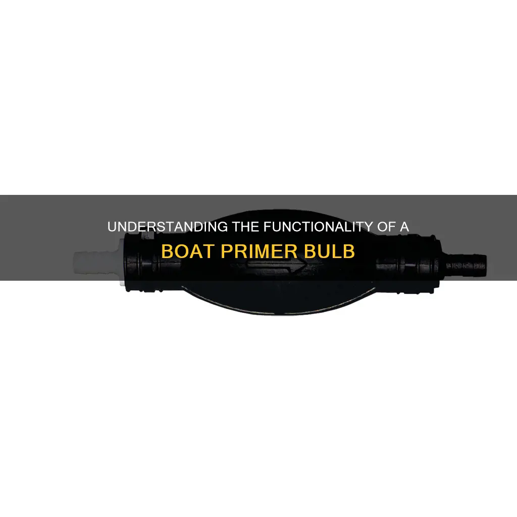 how a boat primer bulb works