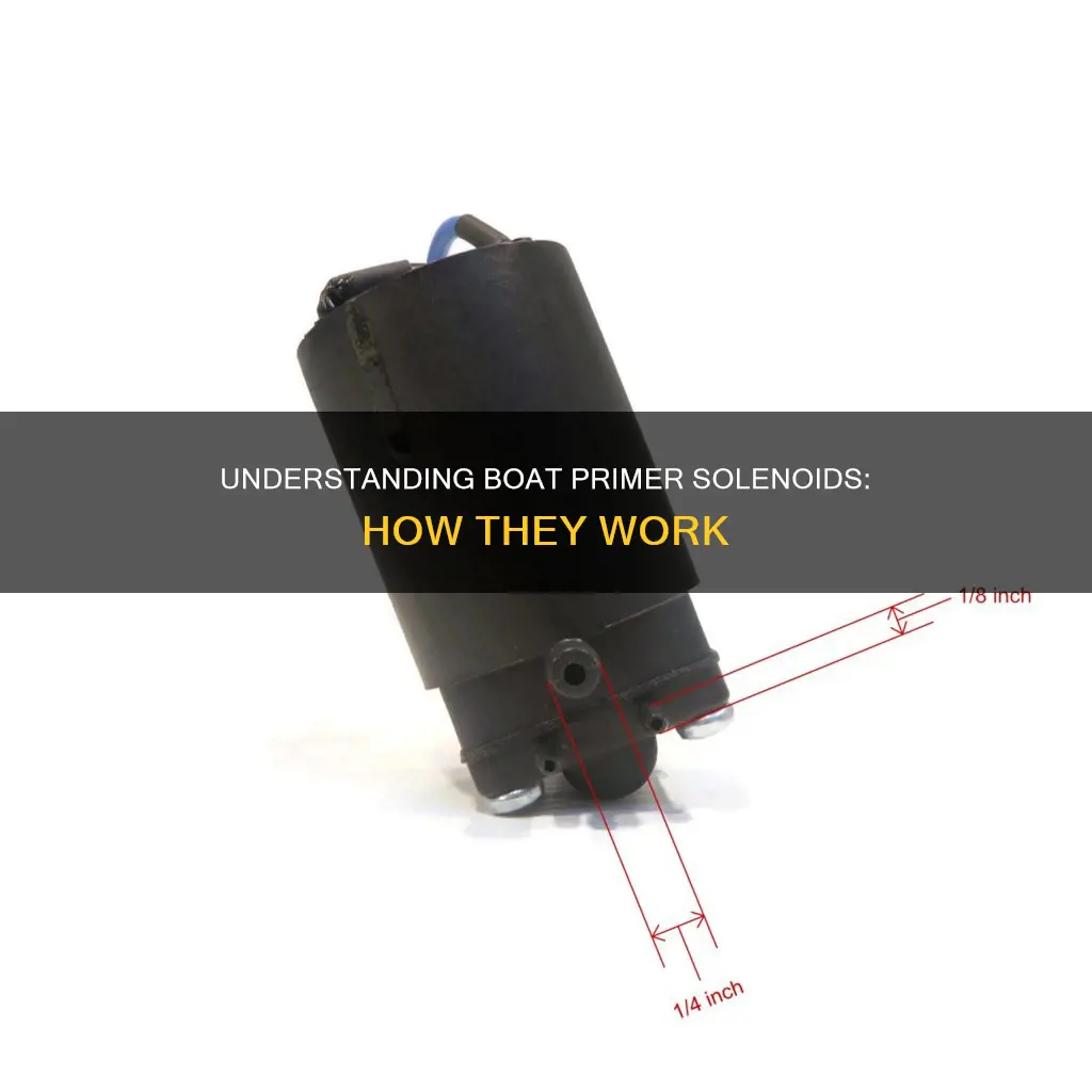 how a boat primer solenoid works