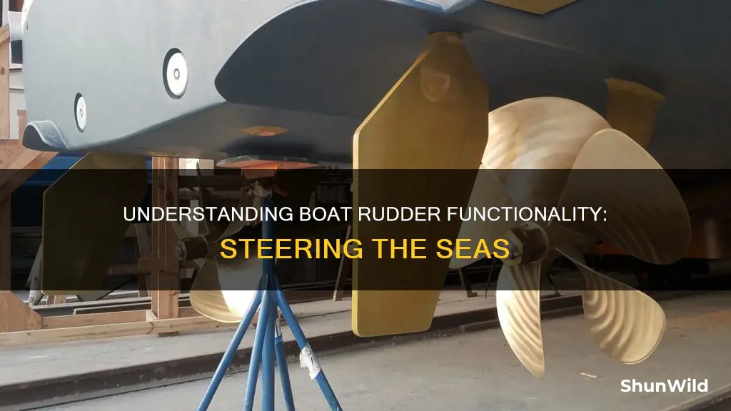 how a boat rudder works
