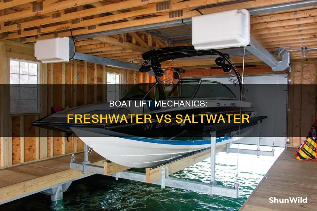 how a freshwater saltwater boat lift works