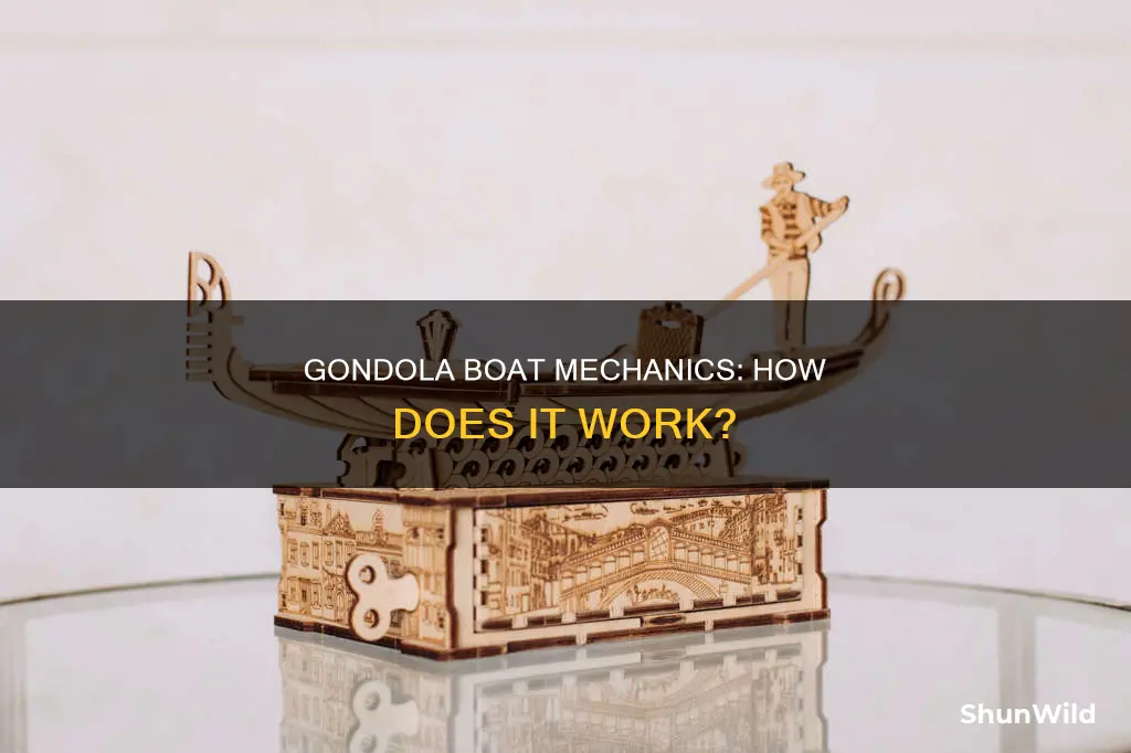 how a gondola works boat