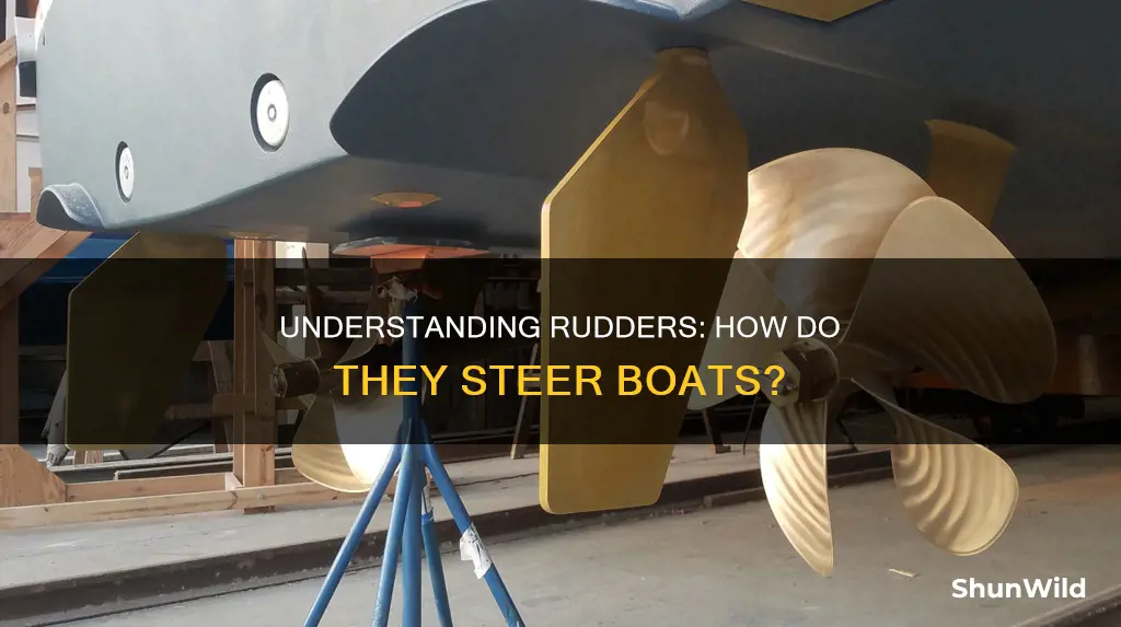 how a rfudder on a boat works