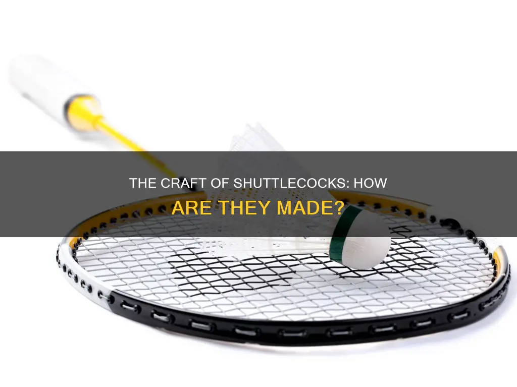 how are badminton shuttles made