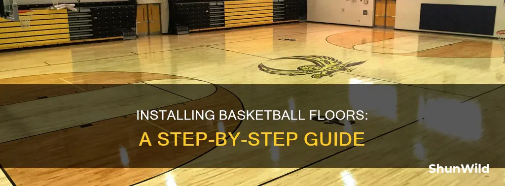 how are basketball floors installed