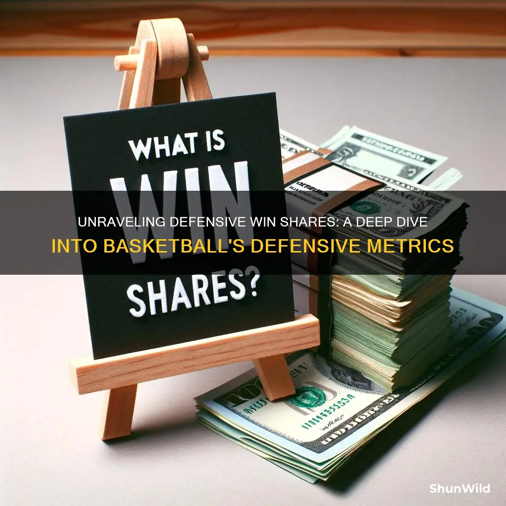 how are defensive win shares calculated basketball