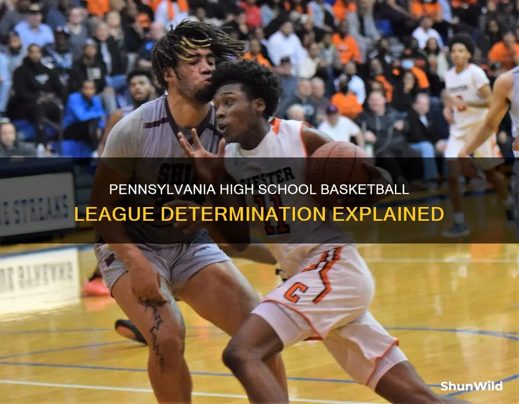 how are high school basketball leagues determined in pennsylvania