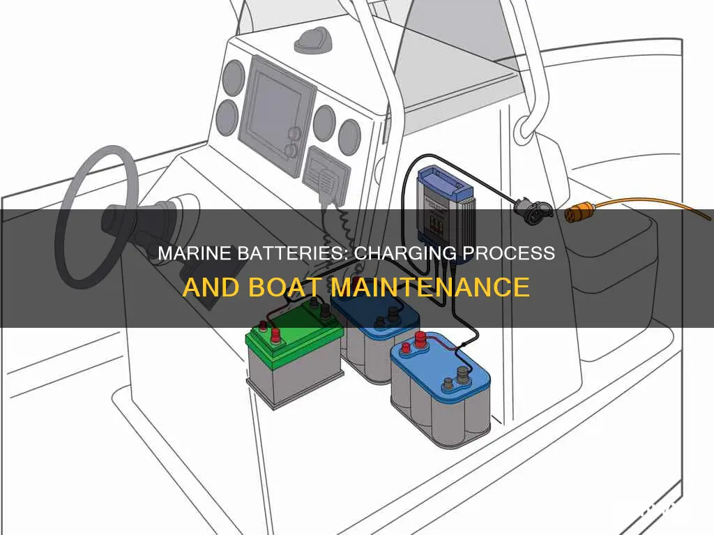 how are marine batteries charged in a boat