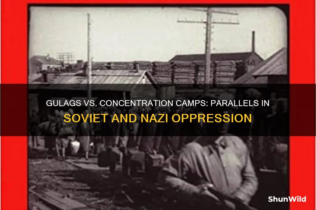 how are siberian gulags comparable to german concentration camps