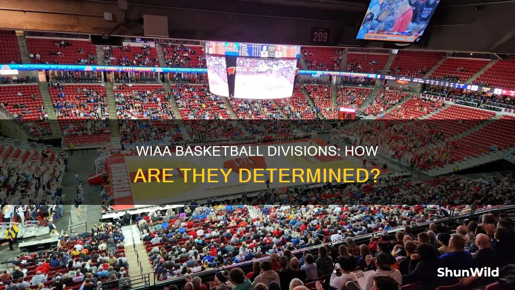 how are the divisions for wiaa basketball determined