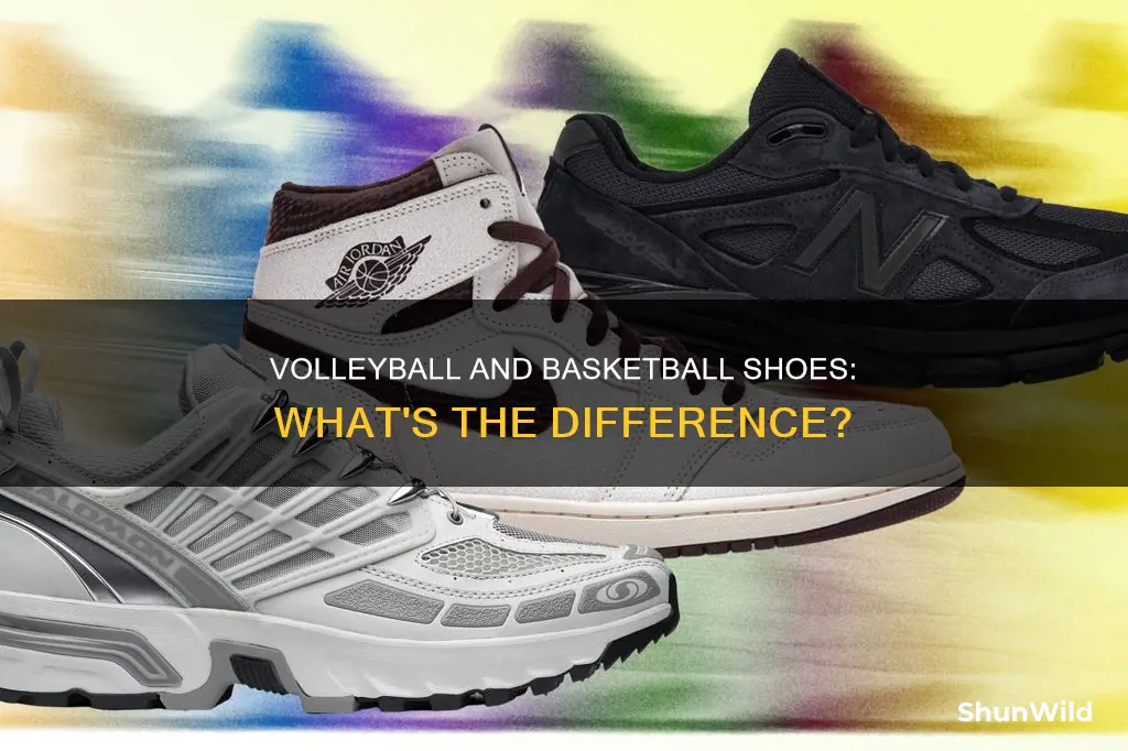 how are volleyball and basketball shoes different