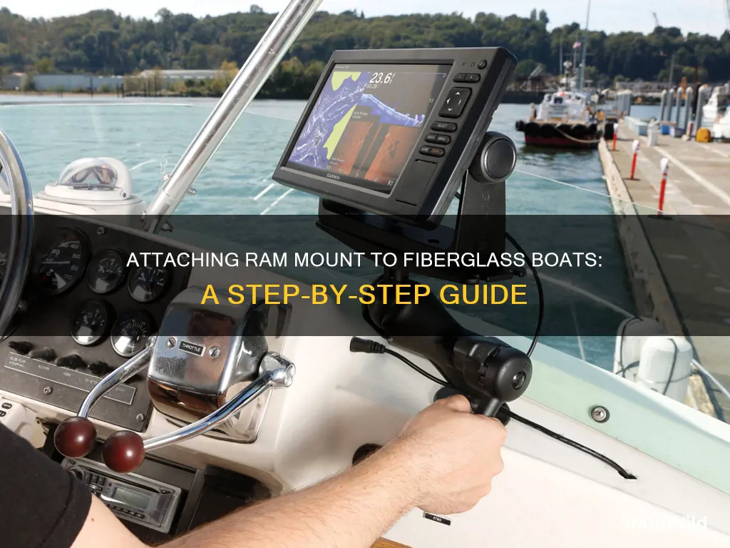how attach ram mount to fiberglass boat
