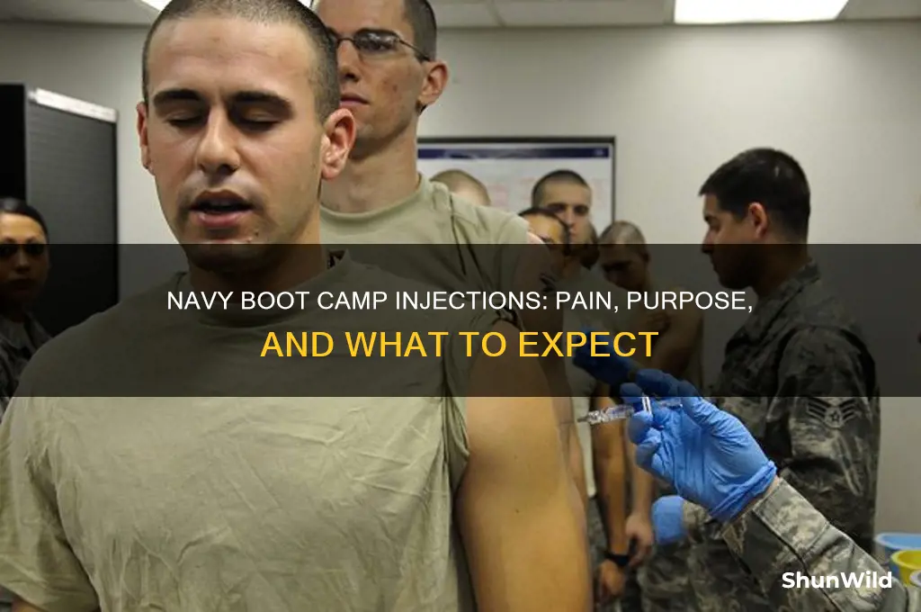 how bad are the shots at navy boot camp