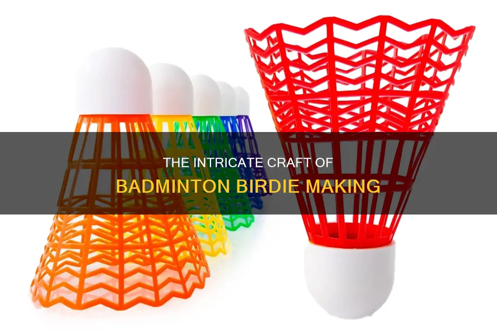 how badminton birdies are made