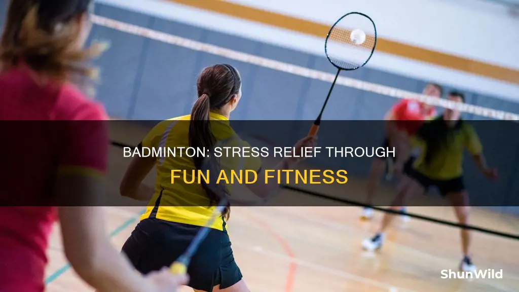 how badminton help manage stress